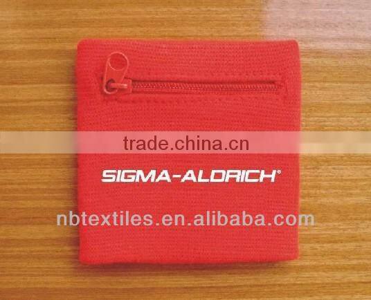 cotton bulk sweatband with zipper