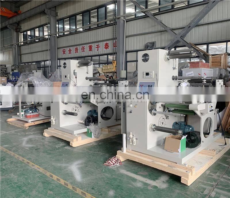 USK450A High Speed Self-Adhesive Blank Price Label Sticker Rotary Die Cutting Slitting Rewinding Machine with Magnetic Cylinder