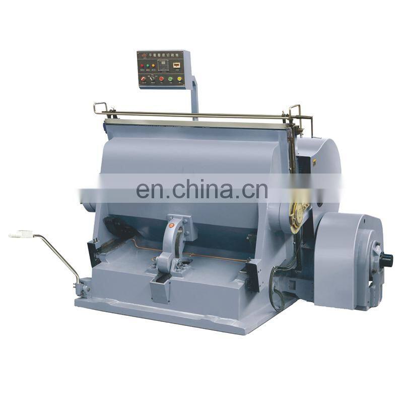 ML1100 Heavy duty Manual corrugated Flatbed cardboard die cutter creasing, handtag paper die cutting machine