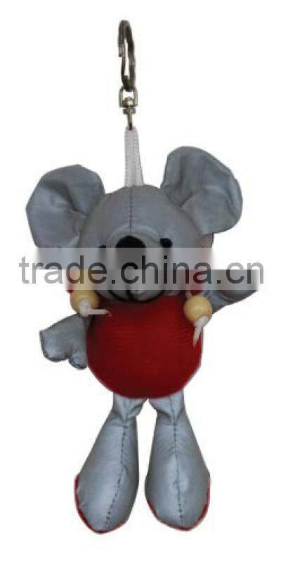 soft pvc 3m reflective keychain safety hanger EN13356