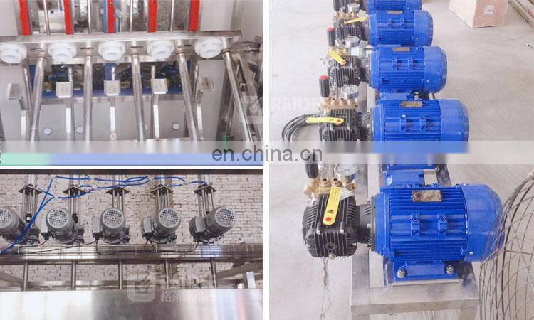 Automatic 5 gallon bottle inside and outside washing machine with neck upside down