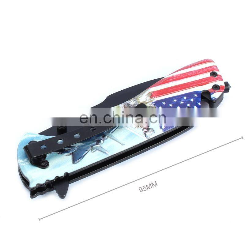 Aluminum handle 3Dprinting Outdoor Camping knives Rescue Pocket Folding knife