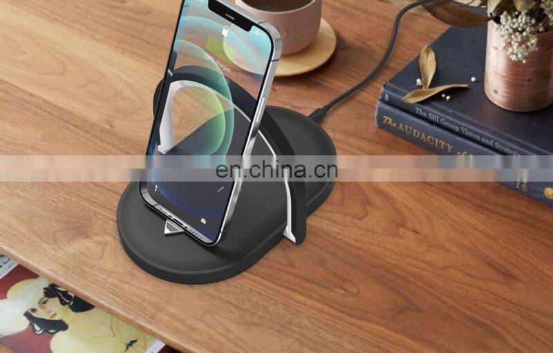 15W Fast Wireless Charger Table Lamp For iPhone X XR XS Mobile Phone Charging Holder Night Light Pad Phone Stand Desk Lamp