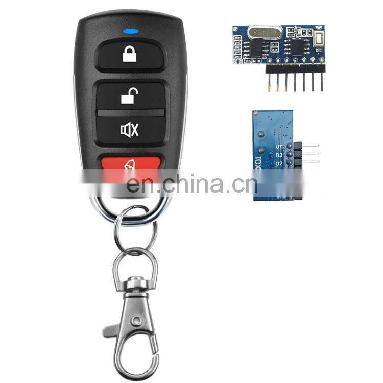 433RF receiving module 4-channel high-level signal learning decoding receiving circuit board