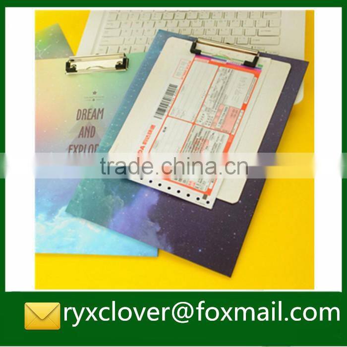 Transparent A4/A5/A6 2mm PP plastic writing clipboard