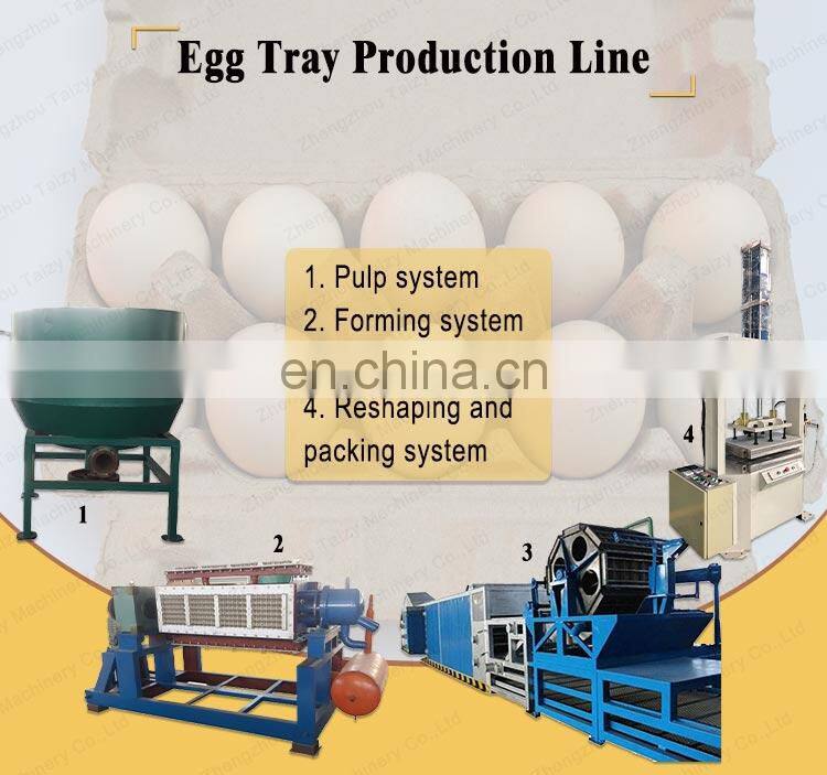 pulp moulding egg fruit tray machine Recycling Waste Paper Egg Tray Machine With CE Approved