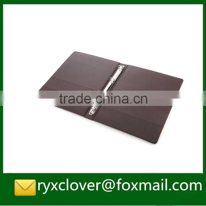colorful A4 leather ring binder file folders