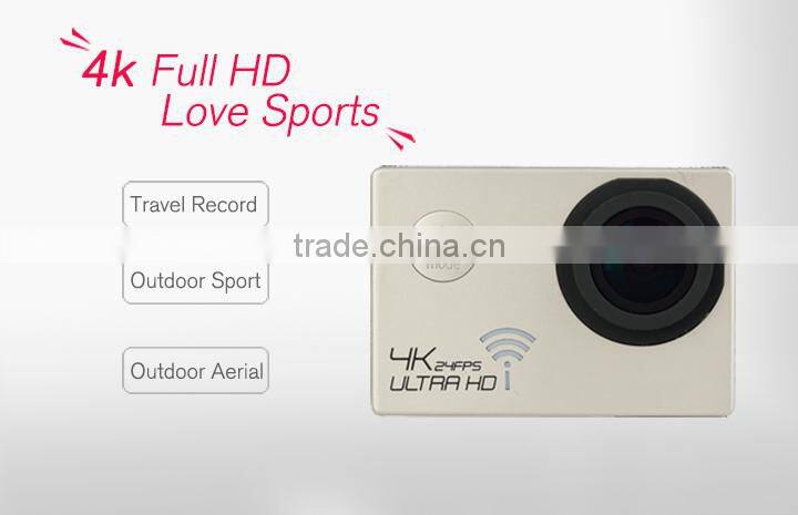 2015 New Arrival Top Quality Wifi Action Camera Full HD 1080p 60fps Waterproof Sports Camera