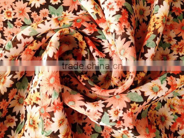 fabric chiffon woven by polyester yarn in yongtong printing