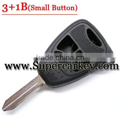 Best quality 3+1 Button Remote Key Case With Small Panic For Chrysler Jeep Dodge