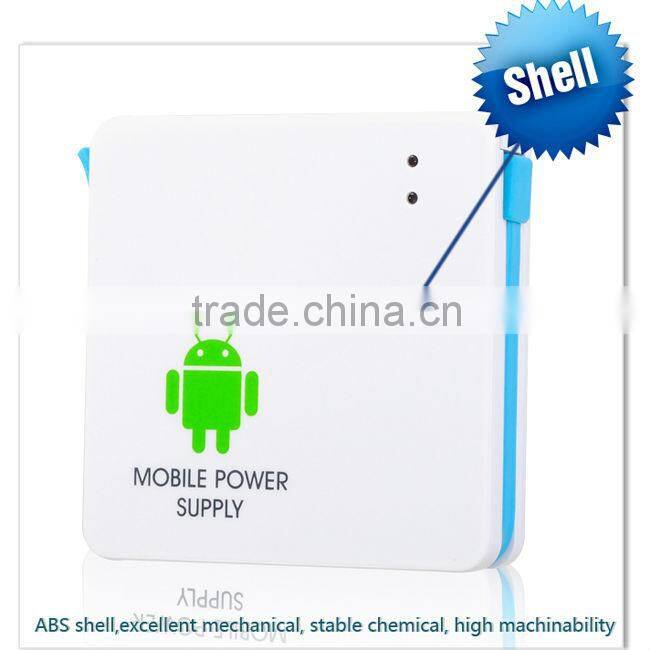 OEM 5v rechargeable power bank with CE&RoHs, with bulit-in Micro USB cable for sumsung or other smartphone