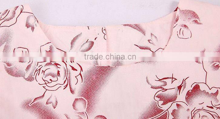 wholesale girl princess dress, nice girl print dress, girl sleeveless dress