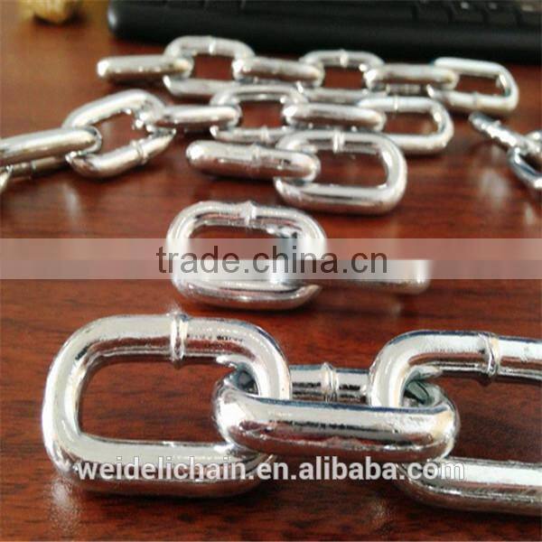 1/4" small stainless steel short link chain