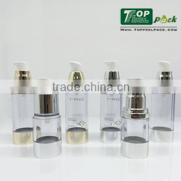 2015 Plastic Empty Airless Bottle PP Vaccum Bottle Airless Pump Bottle