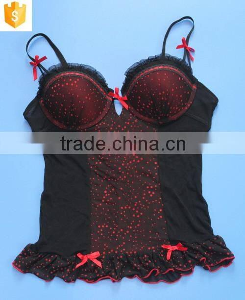 red dot black sexy lace mature woman lingerie,transparent sexy lingerie