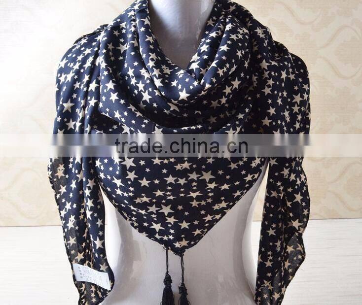 New Designs Printed Cotton Square Head Scarf
