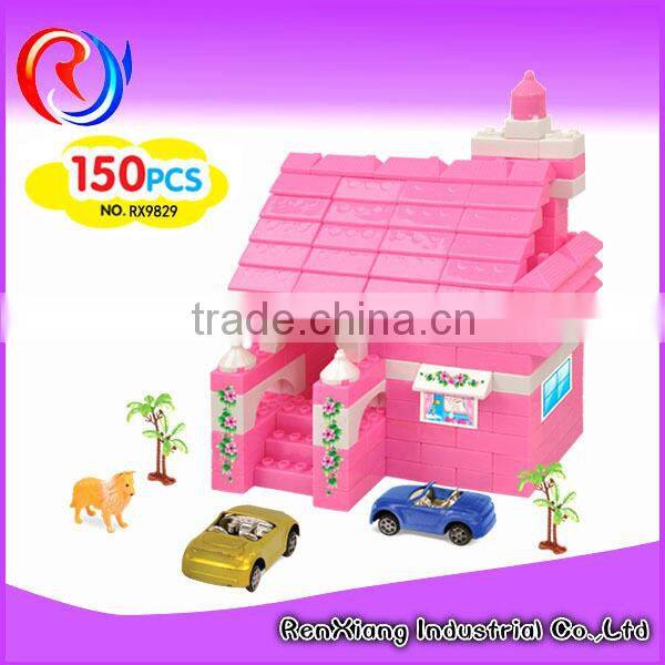 Plastic children diy building blocks toys