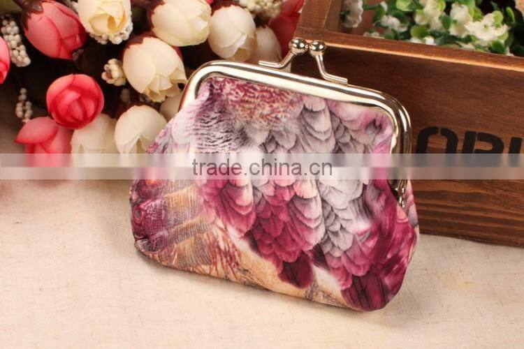 Fancy Custom Printed Snap Closure Coin Purse