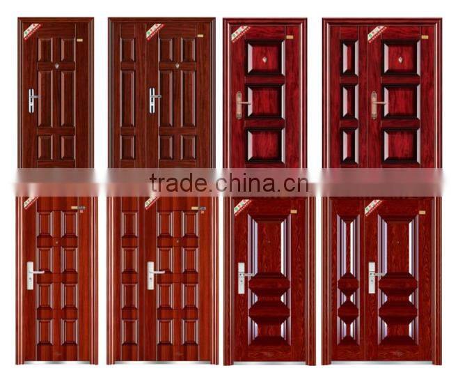 exterior security steel double door with cheap price