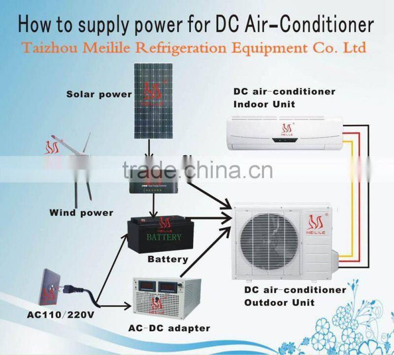 DC 48V air conditioner 18000BTU solar powered air conditioning DC-52GW