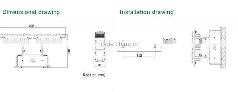 King kong series DMX control LED 2-heads Wall Washer