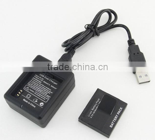 Dual USB Battery Charger for Xiaomi yi Action Camera