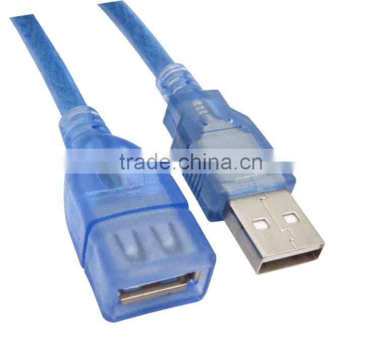 SLT Braided Shielded USB 2.0 Extension Cable A Male to A Female Blue