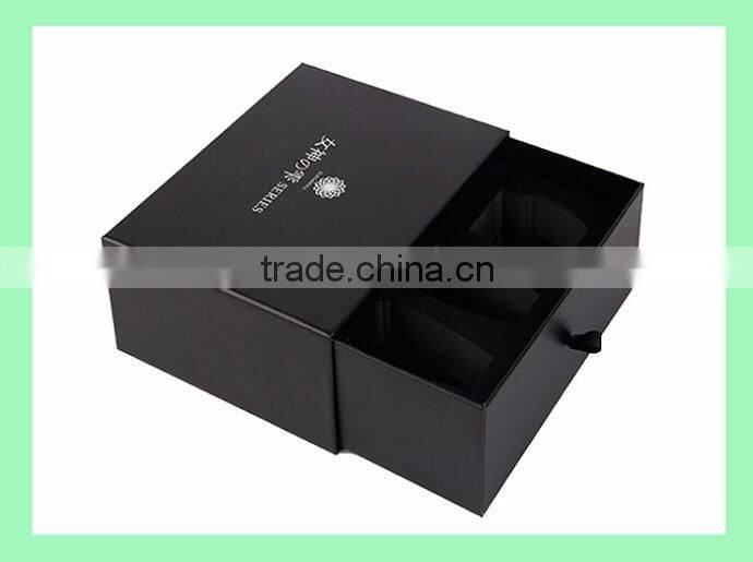 OEM/ ODM CMYK/Pantone Color eco-friendly material black packaging box