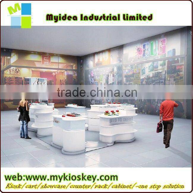 Modern new arrival shopping mall nail bar kiosk for manicure