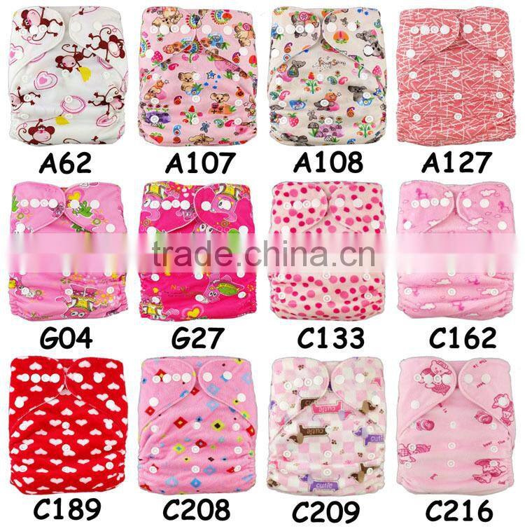 Free Shipping Sale Promotion Printed Cloth Diapers With Microfiber Diapers Inserts