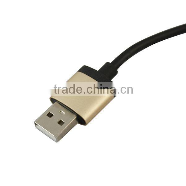 1.5M Premium Gold plated USB 3.0 Synchronizing and Charging High Speed braided Micro USB Cable For Samsung Galaxy S5 Note 3