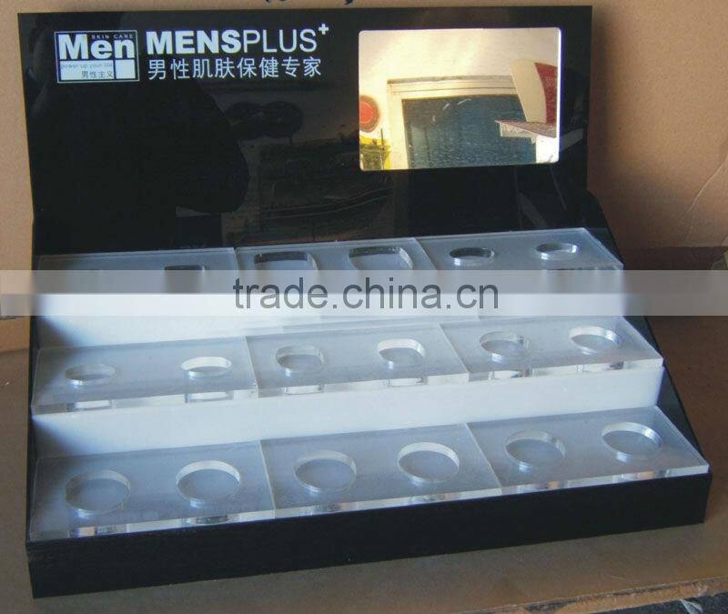 Fashion factory direct price floor acrylic makeup display stand