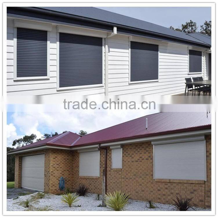 European Standard Insulated Summer & Winter Aluminum window roller shutters automatic remote controlled