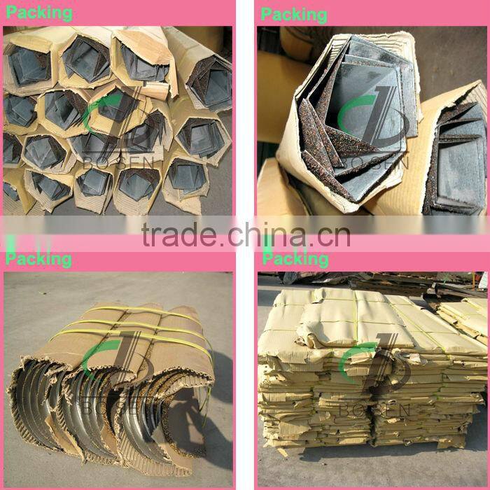 soft deco purple color stone chip coated metal resin roof tile