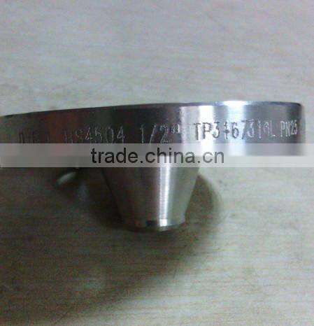 Stainless Steel Pipe Fitting WN Belt Neck Butt Welding Flange