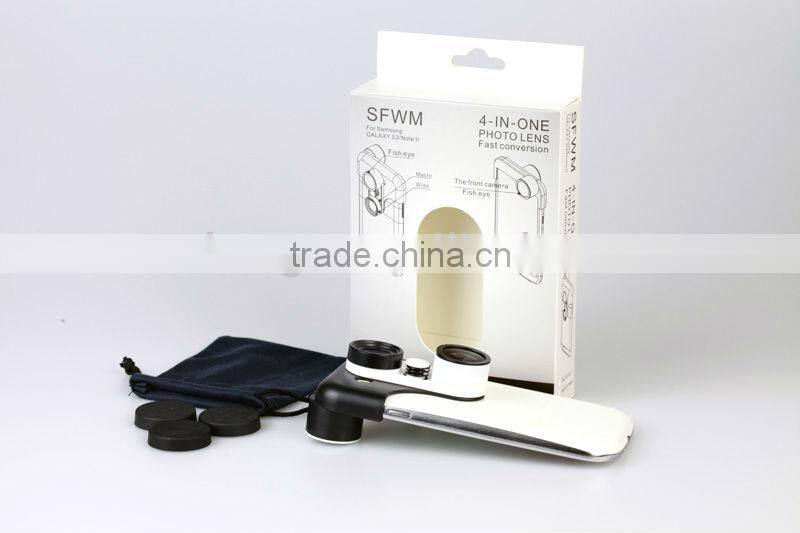 For Samsung Galaxy S3 i9300, Note2 N7100-4 in 1 Camera Lens