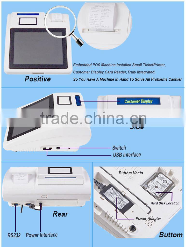 USB Bar Code Scanner Most Popular Android Restaurant Terminal Pos