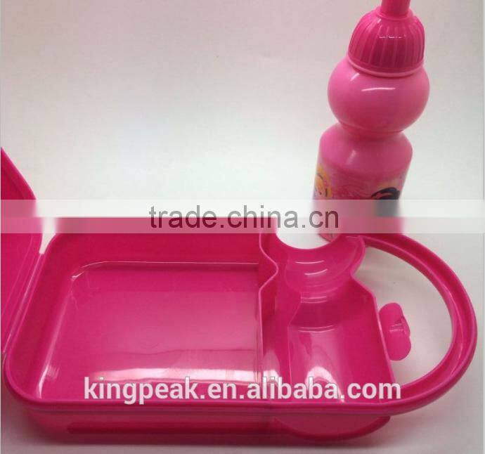 2016 Best Selling Kids Lunch Box Combo/Lunch box Combo Set for Pre-School/lunch box and water bottle set for kids