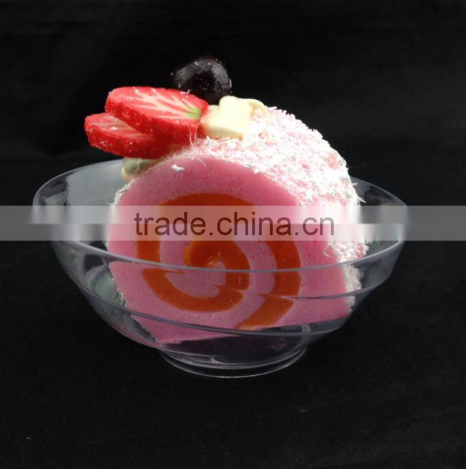 plastic crystal fruit glass dessert bowls