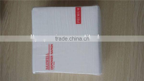 1/6 tall fold white print napkins