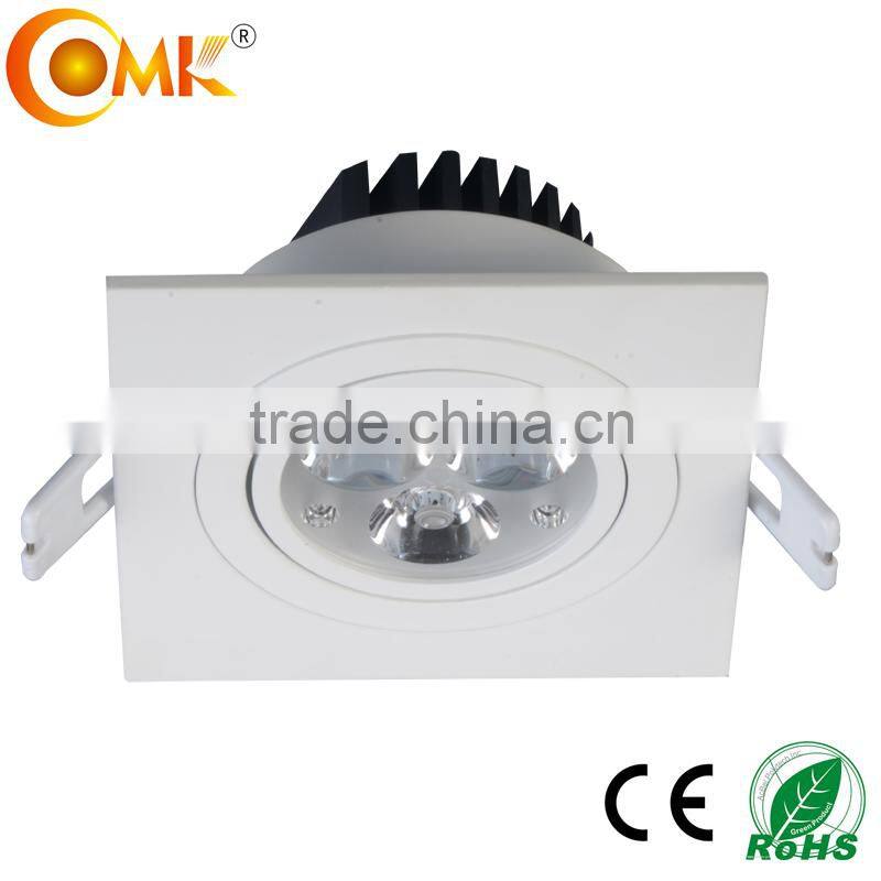 china supplier ceiling lamp square models of lamps of stairs 3w 9w bridgelux adjustable movable ceiling light fixture
