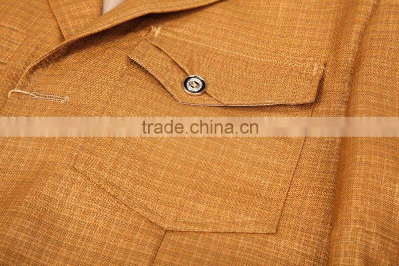 Fashion pink color men suit wear factory direct sale