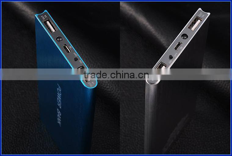 1 year warranty ultra thin power bank built in cable high capacity phone charger