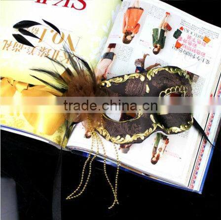 Top Grade Pulp Venetian Handmade Bronze Gold Masquerade Party Mask