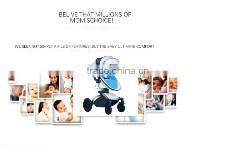 2016 Luxury Leather Baby Stroller, Hot Selling Baby Stroller 3 in 1 With EN Certificate