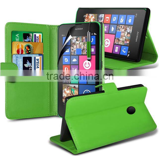 Wallet Stand Leather Case Cover For Nokia Lumia 630