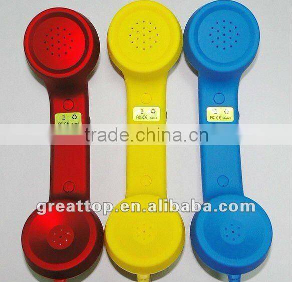 Radiation protection retro Handset for mobile phone talk