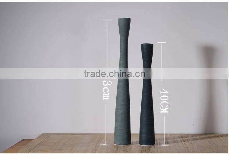 Long short neck quality factory small ceramic vases for wholesale