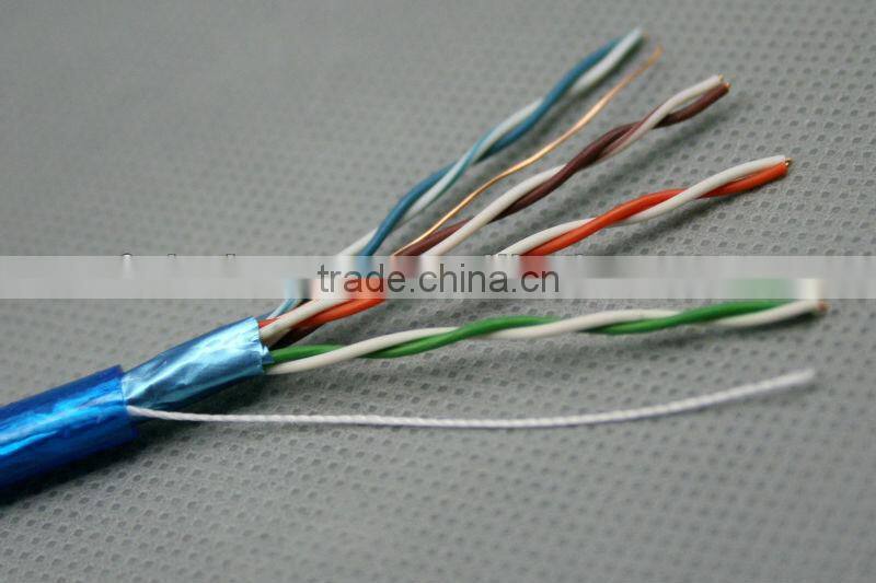 CAT 5e LAN Cable/23AWG 305m/1000ft per unit 0.56/0.58mm ftp cat6 lan cable/ROHS/CMP Bare copper outdoor cat5e lan cable