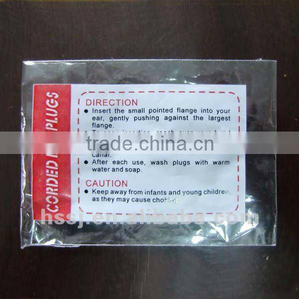 hot selling noise cancelling foam ear plugs with cord sleeping bullet shaped safety ear plugs (SNR:36db) foam ear plugs for sale